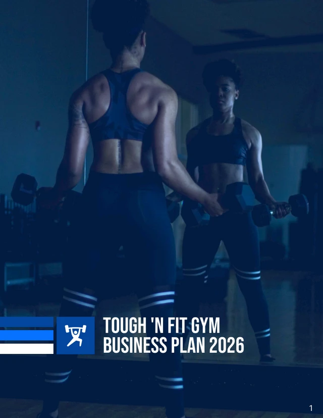 Gym Business Plan Template - Página 1