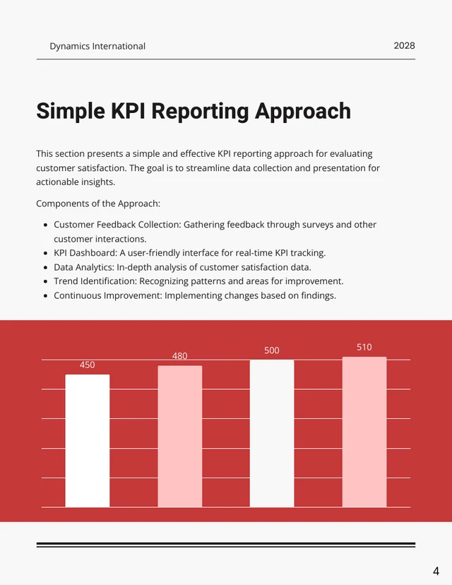 Gray And Red Modern KPI Reports - Page 4