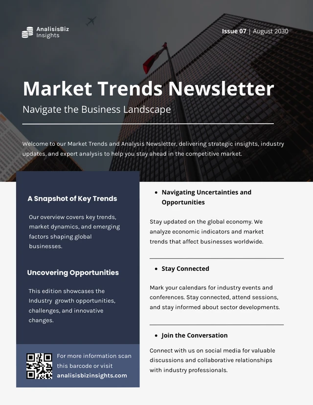 Market Trends and Analysis Newsletter Template