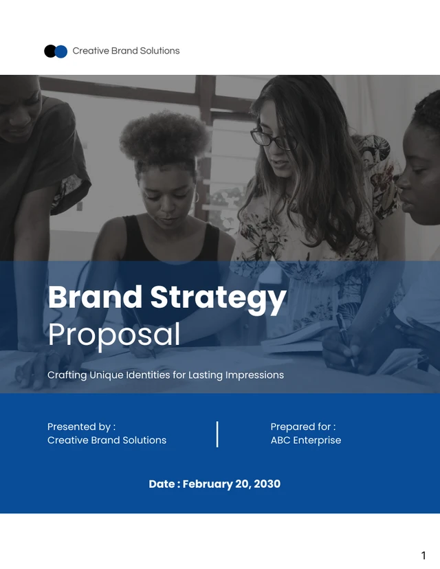 Brand Strategy Proposal - Page 1
