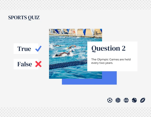 Grey Colorful Simple Sports Quizzes Presentation - page 3