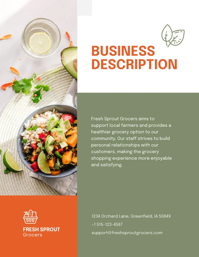Green Sage And Orange Small Business Plan - Seite 2