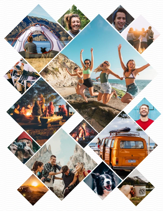Multi Diamond Photo Collage
