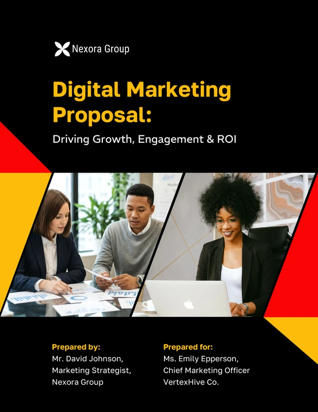 Digital Marketing Services Proposal Template - Page 1