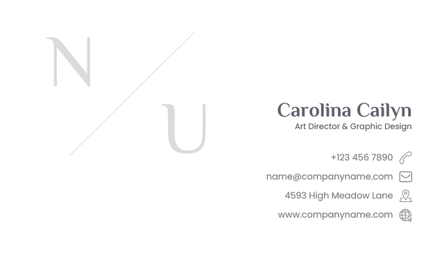 White Minimalist Aesthetic Business Card - Page 2