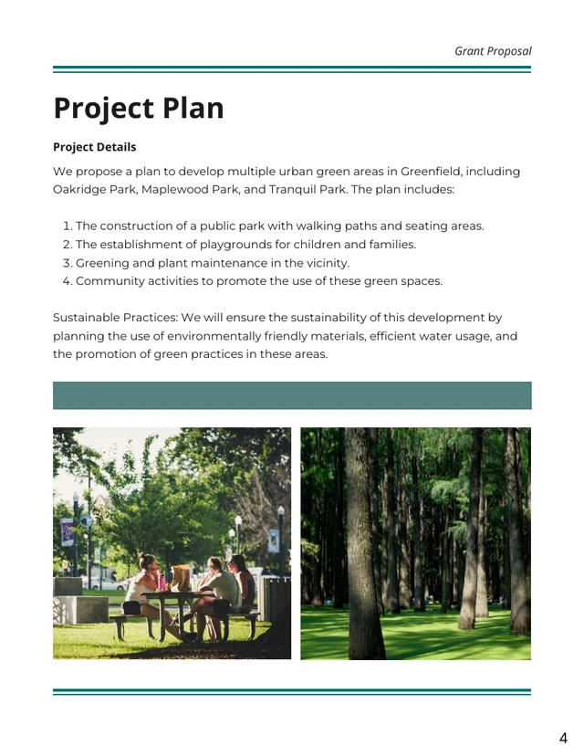 Dark Green Urban Grant Proposals - Page 4