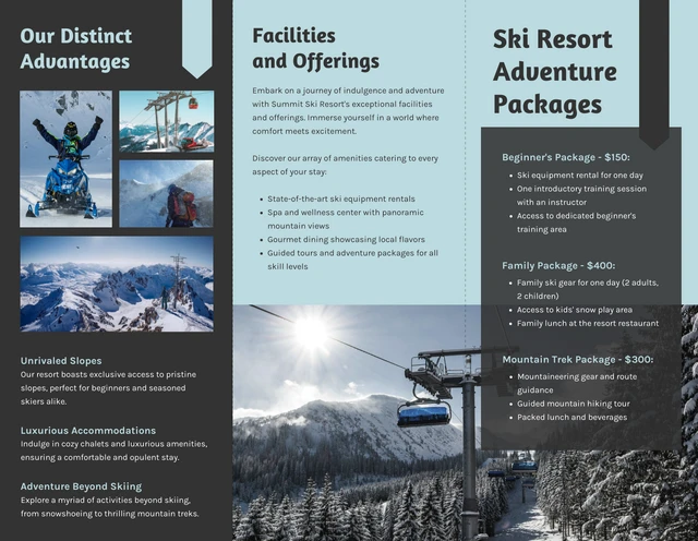 Ski Resort Adventure Brochure - Page 2