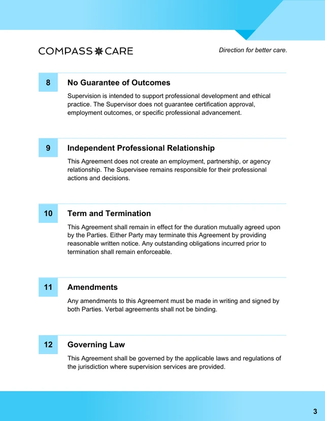 BCBA Supervision Contract Template - Página 3