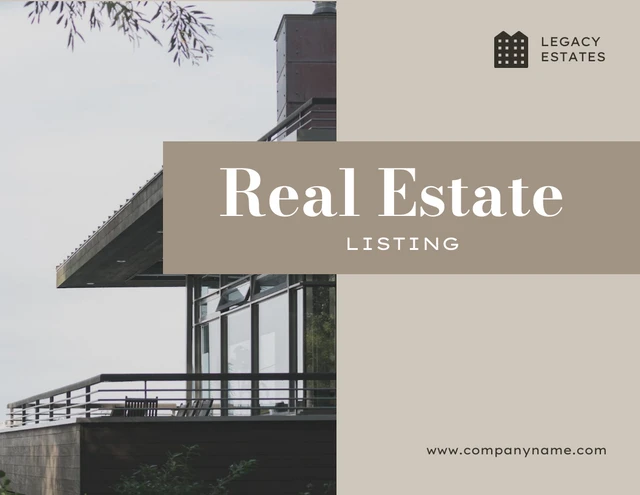 Beige Simple Real Estate Listing Presentation - page 1