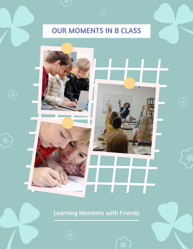 Green light our moments photo collage school Template