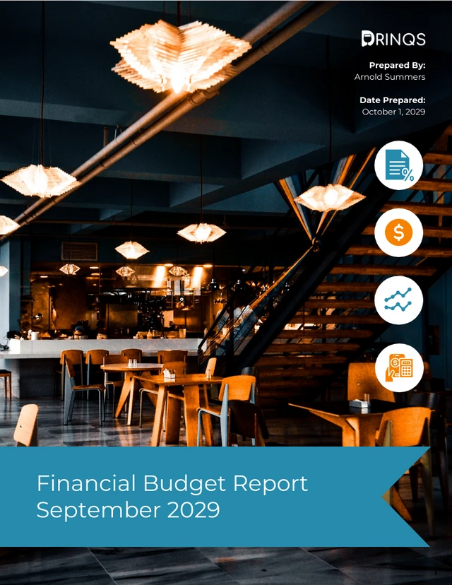 Professional Business Financial Report Template - page 1
