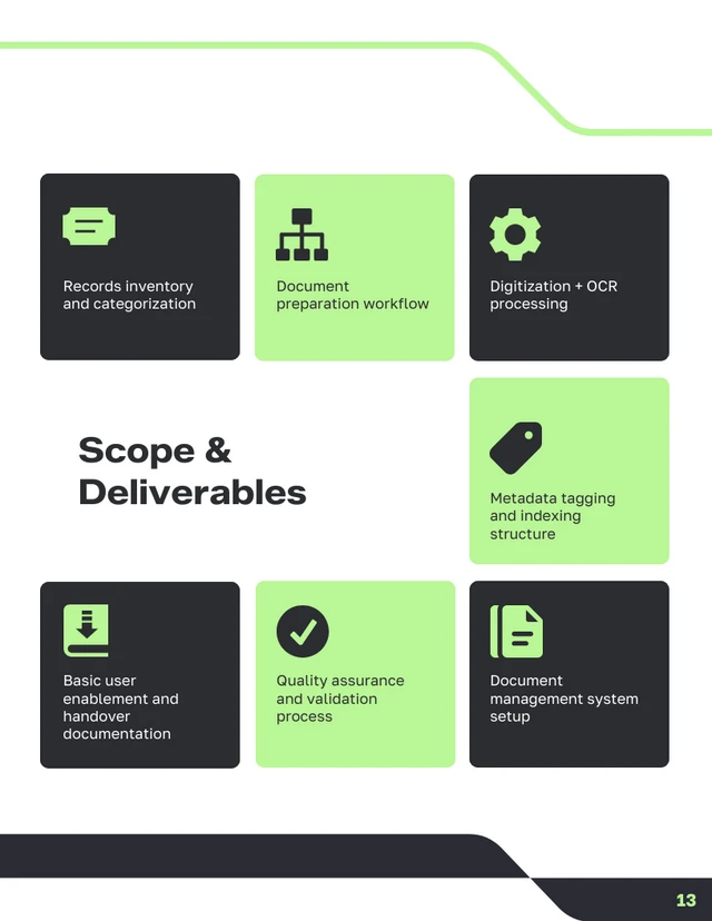 Government Records Digitization Proposal Template - Página 13