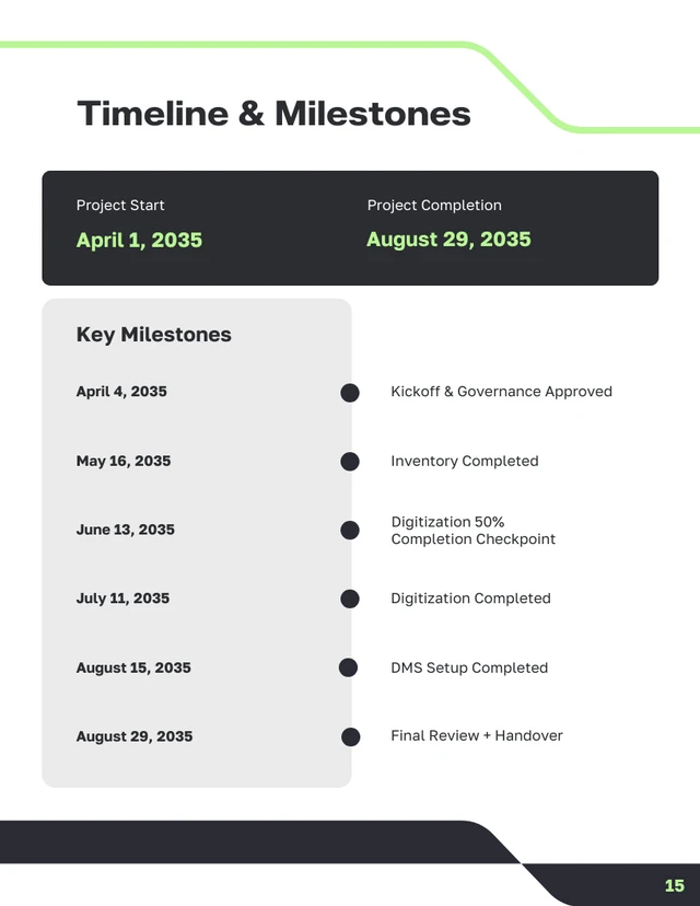 Government Records Digitization Proposal Template - Página 15