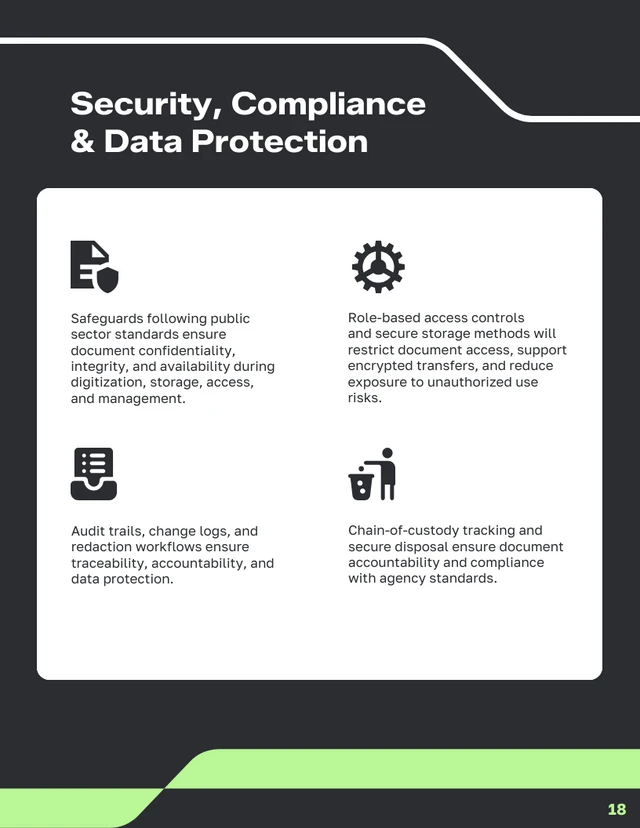 Government Records Digitization Proposal Template - Página 18