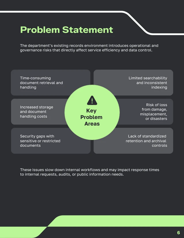 Government Records Digitization Proposal Template - Página 6