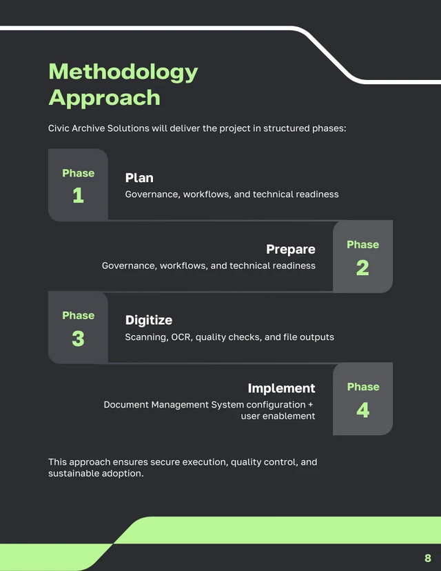 Government Records Digitization Proposal Template - Página 8