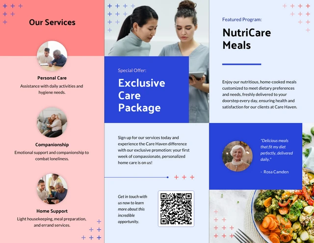 Home Care Brochure Template - صفحة 2