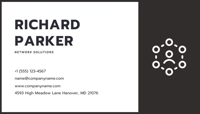 White And Black Minimalist Networking Business Card - page 2