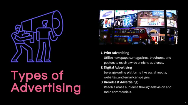 Modern Black Pink Advertising Presentations - Página 4