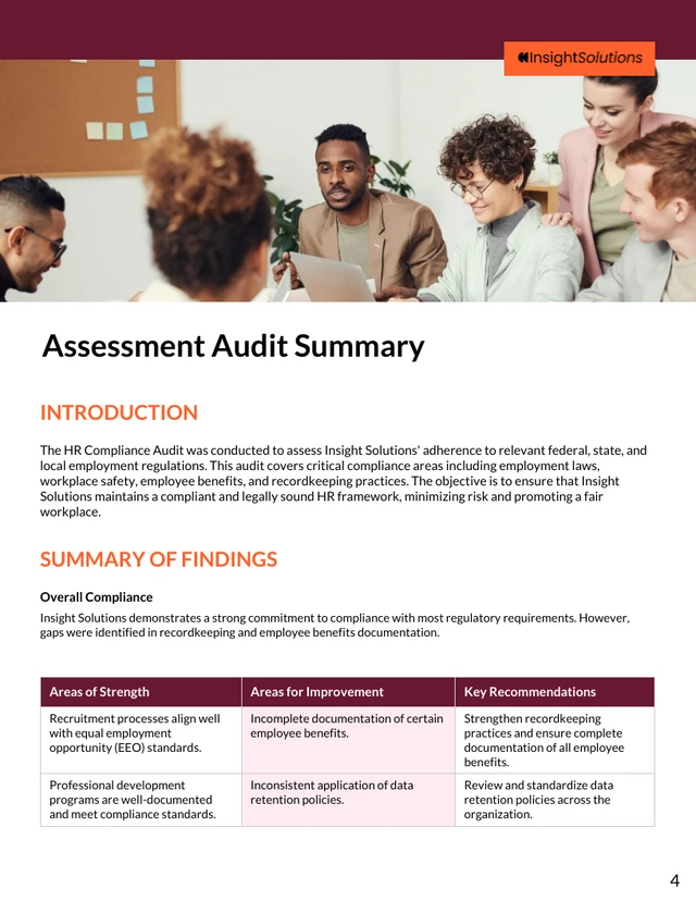 HR Compliance Audit Template - Page 4