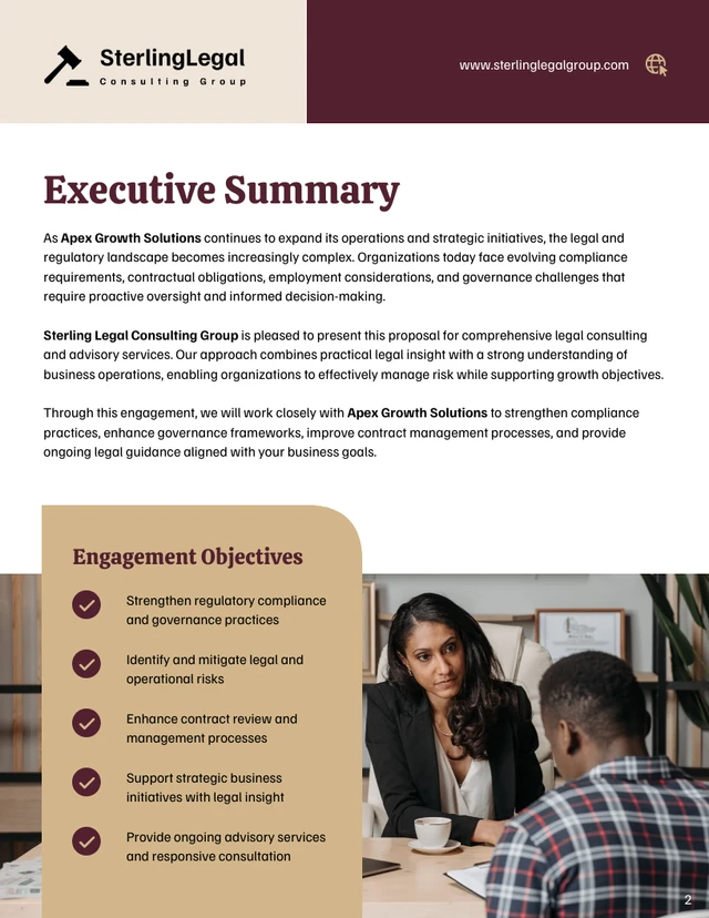 Professional Services Proposal Template - صفحة 2