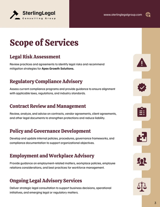 Professional Services Proposal Template - صفحة 3