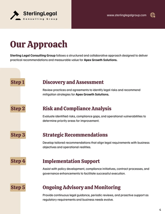 Professional Services Proposal Template - صفحة 4