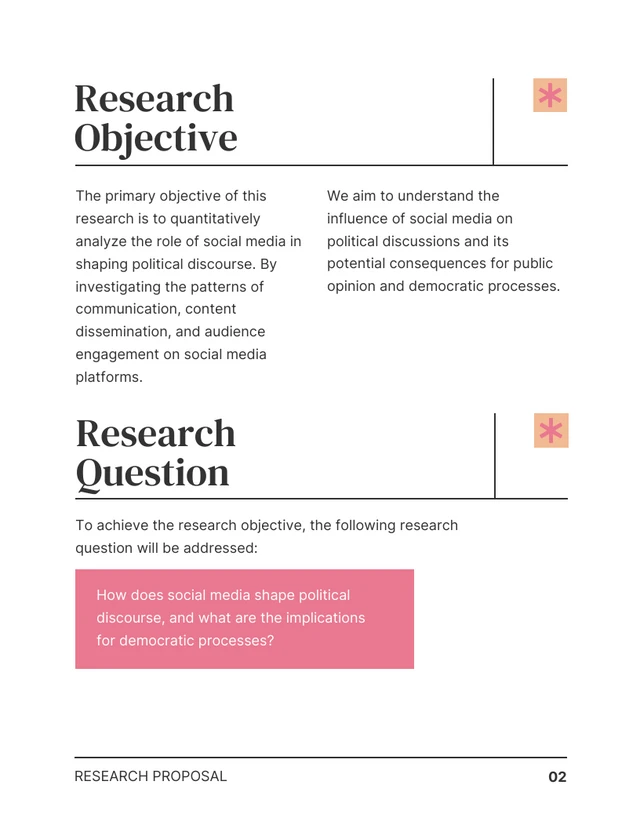 Simple Minimalist White Research Proposal - Página 3