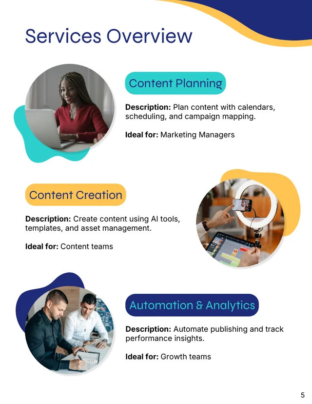 SaaS Subscription Service Catalog Template - صفحة 5