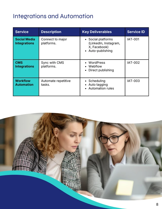 SaaS Subscription Service Catalog Template - صفحة 8