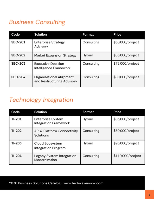 B2B Business Solutions Catalog Template - Página 5