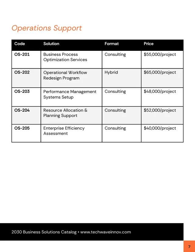 B2B Business Solutions Catalog Template - Página 7