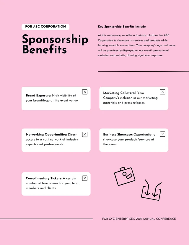 Black And Pink Simple Sponsorshi Proposal - Page 4