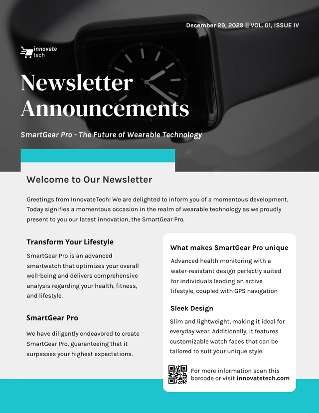Product Launch Announcement Newsletter Template
