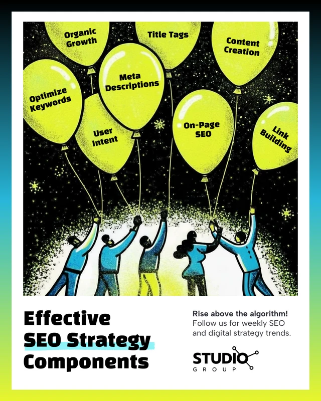 Plantilla de publicación en LinkedIn para Guía de Estrategia de SEO.