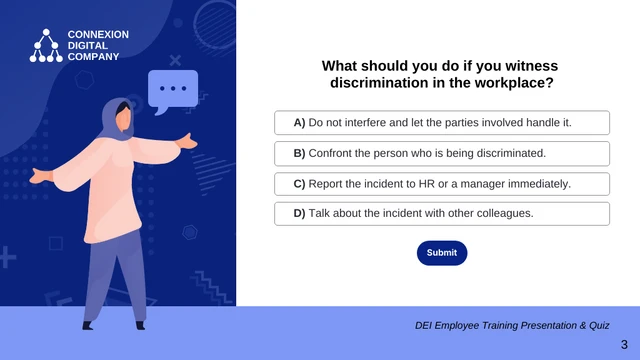 DEI Training for Employees Quiz Presentation - Pagina 3