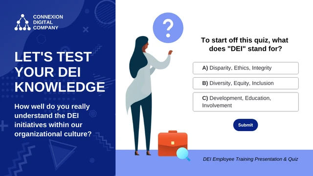 DEI Training for Employees Quiz Presentation - Page 1