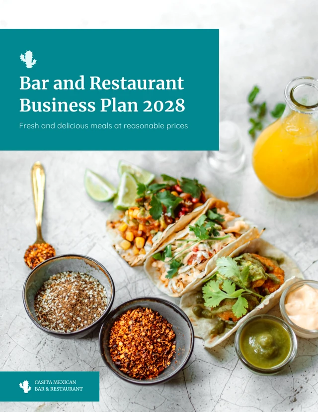Bar Business Plan Template - Página 1