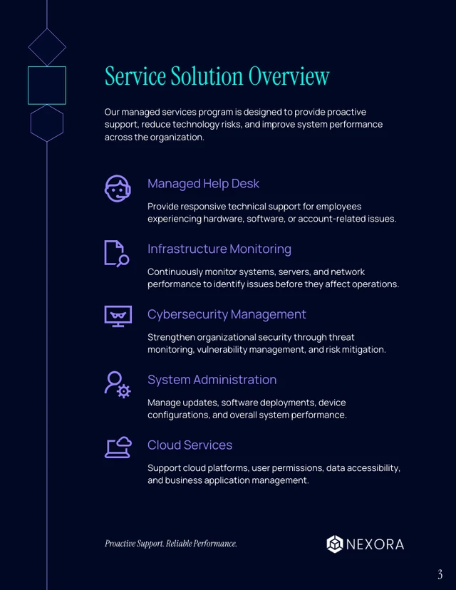 IT Services Proposal Template - صفحة 3