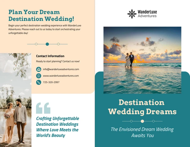 Destination Wedding Brochure Template - Seite 1