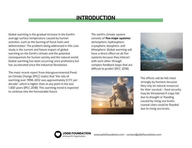 White and Green Global Warming Consulting Proposal Template - Page 3