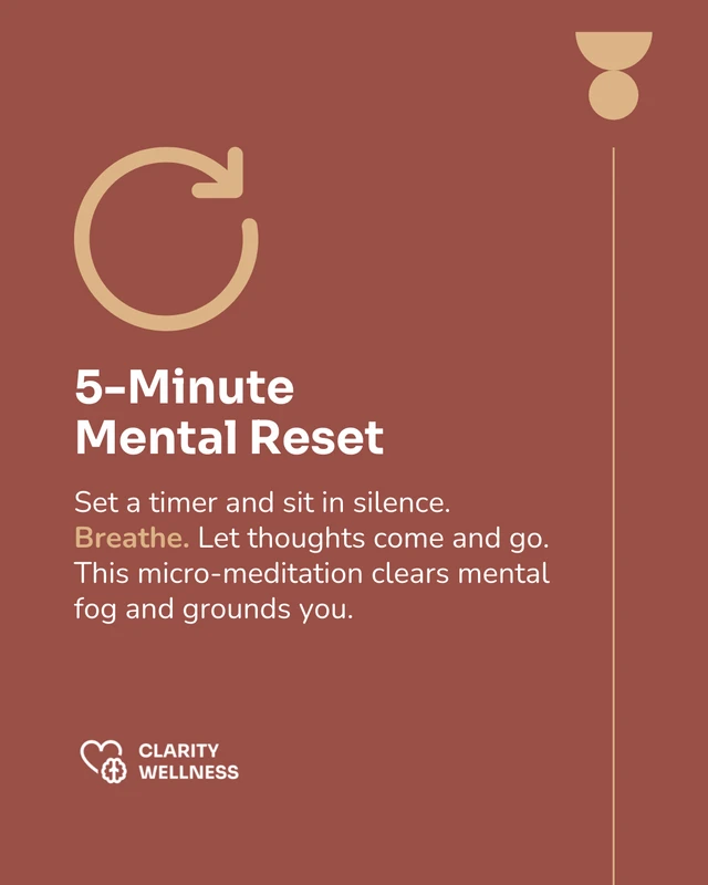 Daily Habits for Mental Clarity Social Media Carousel Post - Página 4