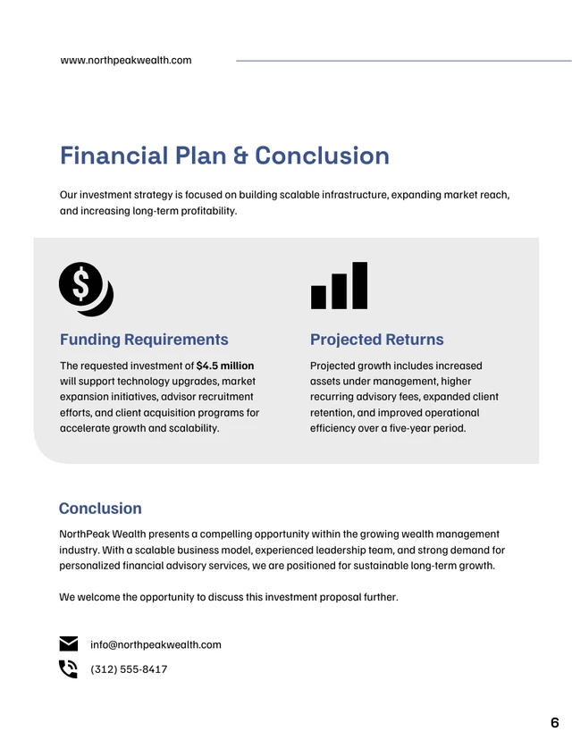 Investor Proposal Template - Seite 6