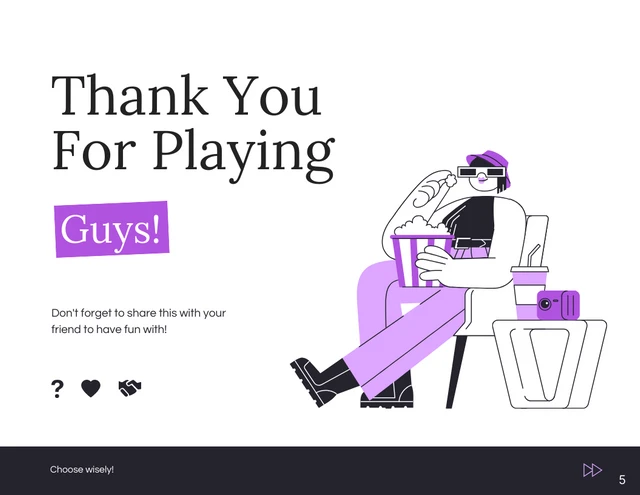 Purple Flat Illustration Which One Of Us Game Presentation - Seite 5