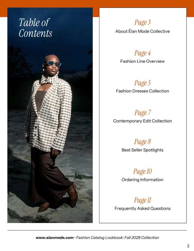 Fashion Lookbook Catalog Template - Pagina 2