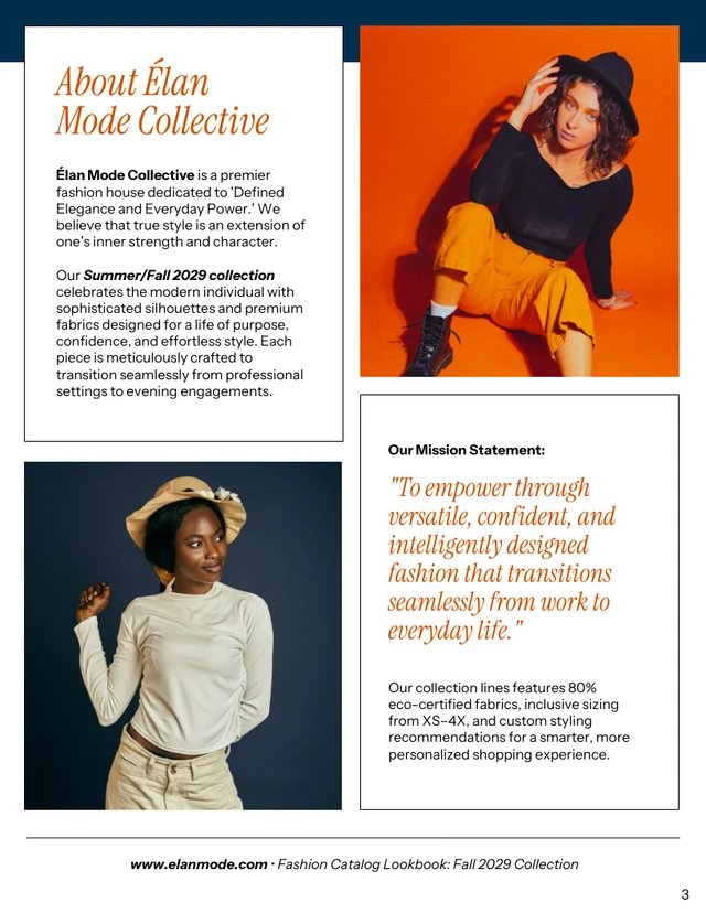 Fashion Lookbook Catalog Template - Pagina 3