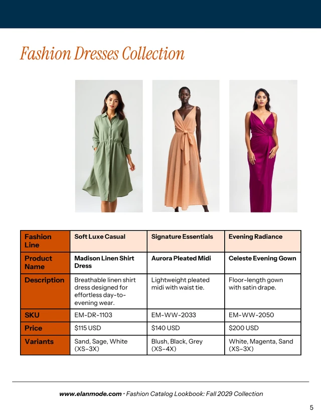 Fashion Lookbook Catalog Template - Pagina 5