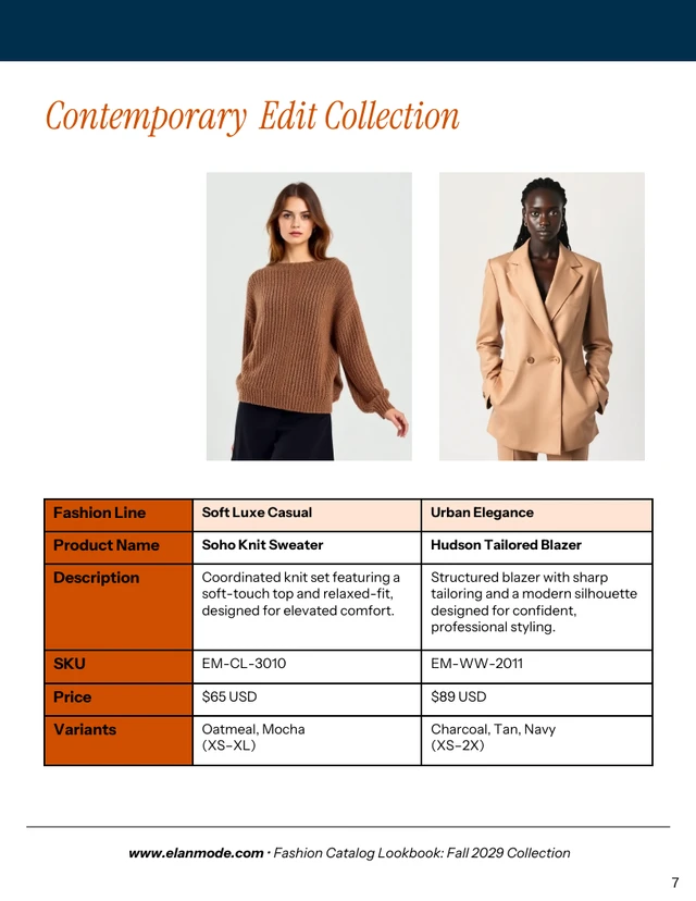Fashion Lookbook Catalog Template - Pagina 7