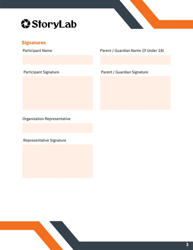 Media Consent Form Template - Página 3