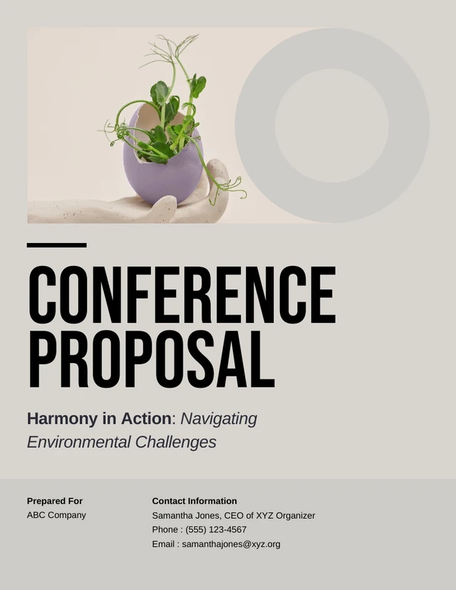 Environmental Conference Proposal - Page 1